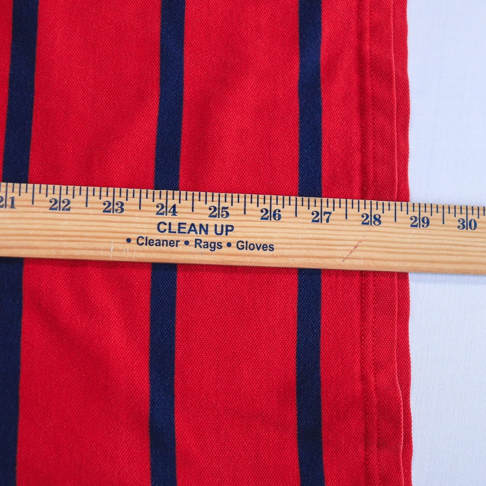 Polo Ralph Lauren Custom Fit Rugby Polo Shirt Men XXL Red Navy Stripe Green Pony - Picture 8 of 8